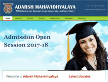 Tablet Screenshot of adarshmahavidhyalaya.com